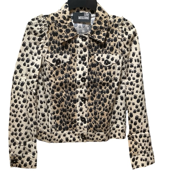 🆕 {LOVE MOSCHINO}Paw Print Jacket & Skirt Set